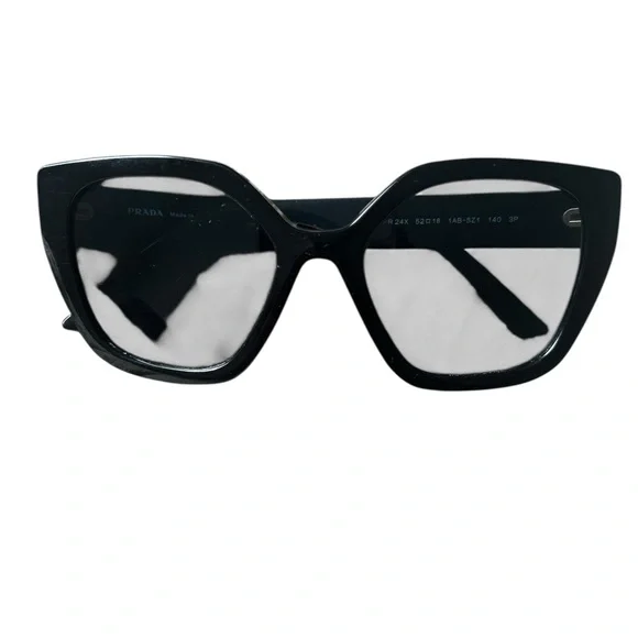 Womens Prada SPR24X Luxury Sunglasses‎ Eyeglasses Frame Only Prada SPR 24X Butterfly Eyeglasses – Black Designer Frames  main image 4